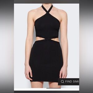 Alexander Wang Black Halter Dress